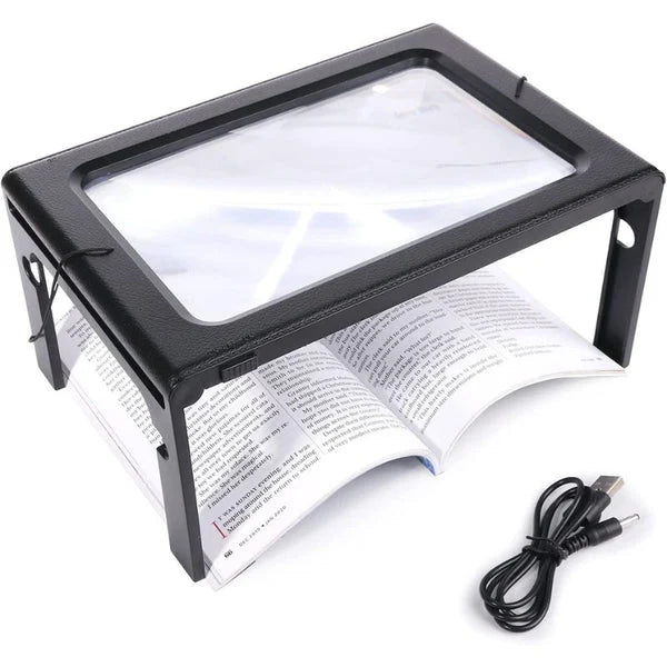 Reading Magnifier 3x Magnification Wide Lens & LED Light