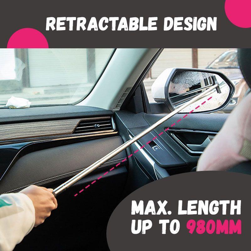 Rearview Mirror Wiper Retractable 38.6-Inch Handle