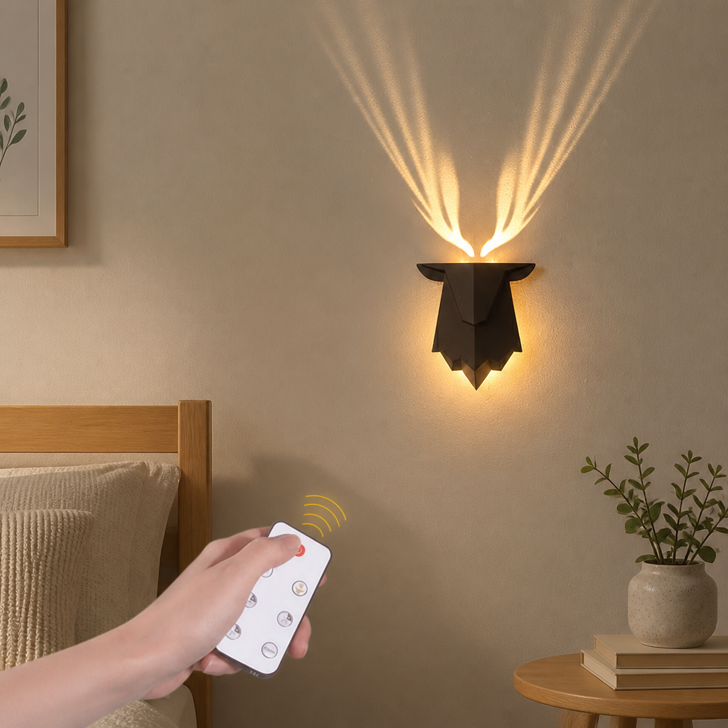 Rechargeable Wireless Dimmable Deer Wall Light