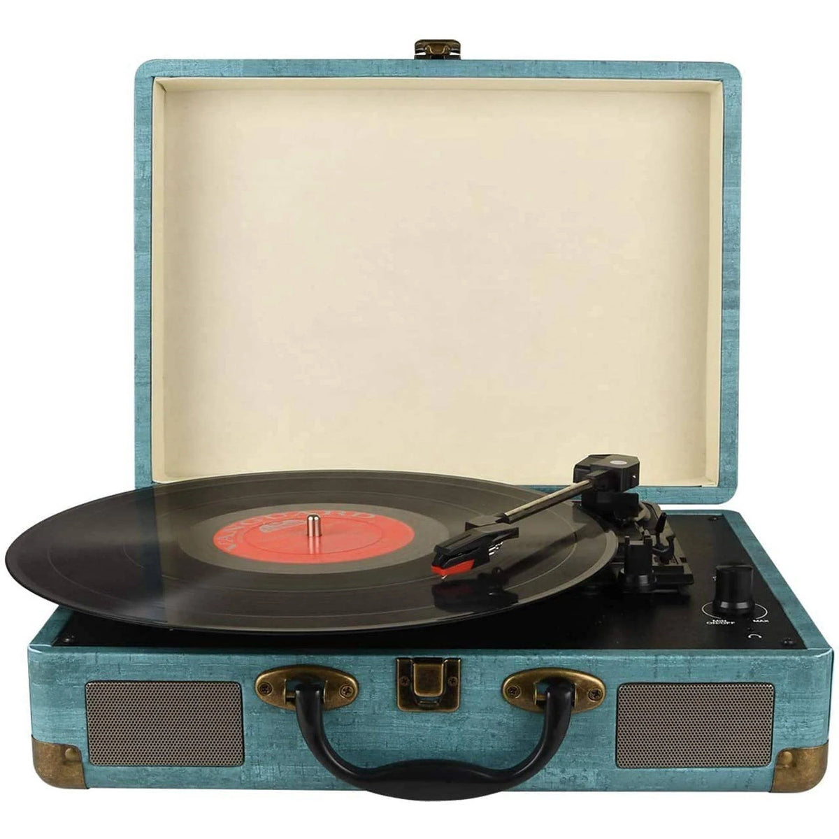 Record Player Bluetooth & Built-In Stereo Speakers 3-Speed