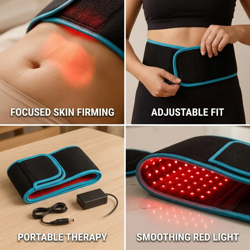 Red Light Therapy Belt Waist Adjustable Fit & Portable