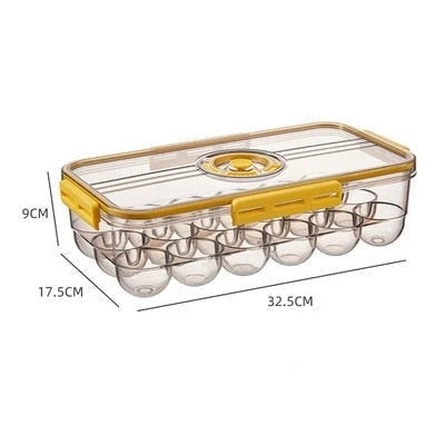 Refrigerator Storage Box Clear Plastic Opening Lid