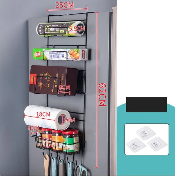 Refrigerator Storage Rack Multi-Layer Nail-Free Rust-Resistant