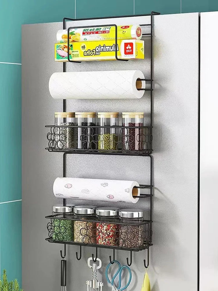 Refrigerator Storage Rack Multi-Layer Nail-Free Rust-Resistant