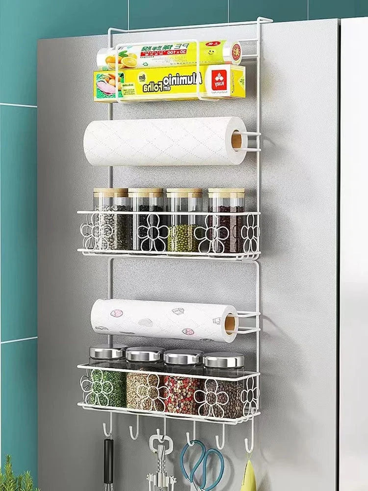 Refrigerator Storage Rack Multi-Layer Nail-Free Rust-Resistant