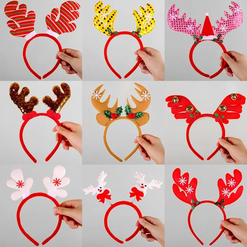 Reindeer Headband Soft Felt One Size Fits All
