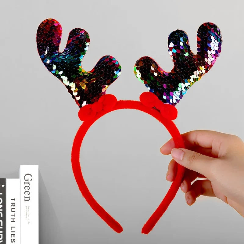 Reindeer Headband Soft Felt One Size Fits All
