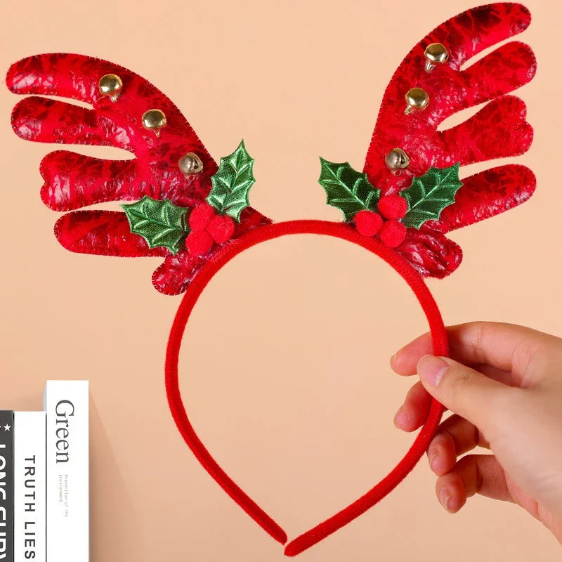 Reindeer Headband Soft Felt One Size Fits All