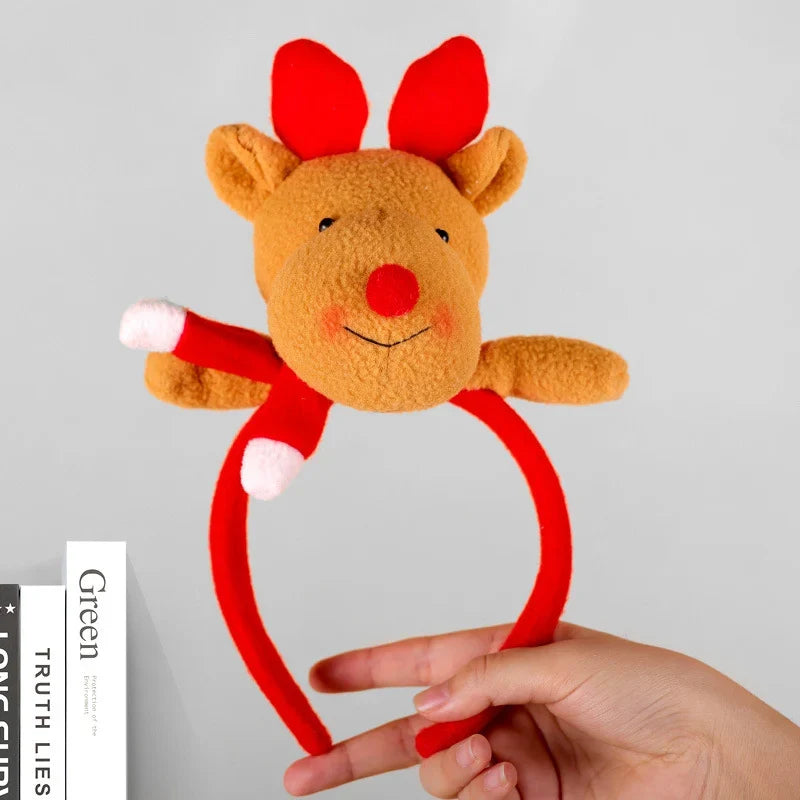 Reindeer Headband Soft Felt One Size Fits All