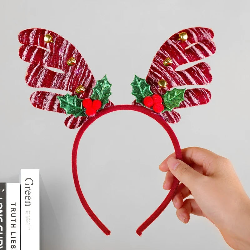 Reindeer Headband Soft Felt One Size Fits All