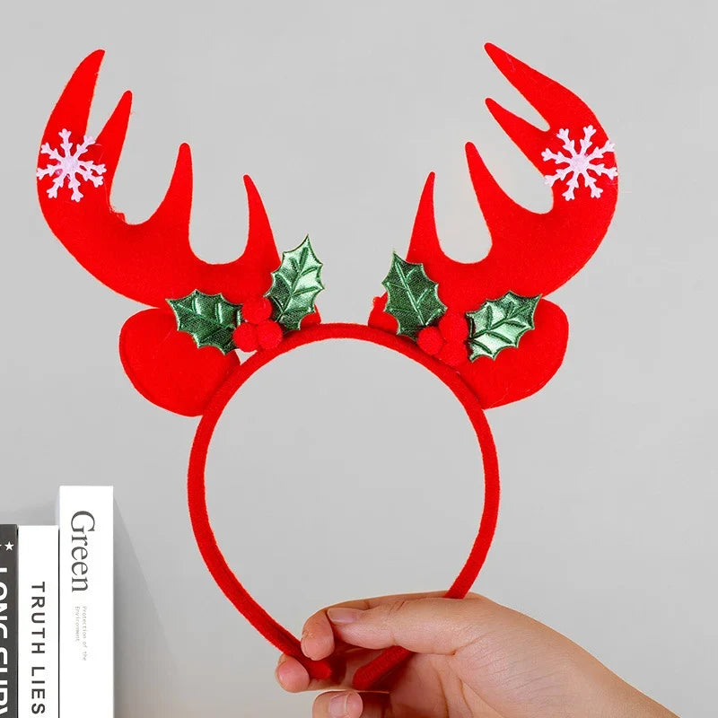Reindeer Headband Soft Felt One Size Fits All