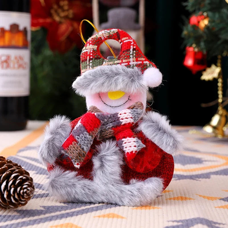 Reindeer Tabletop Figure Felt & Plush Festive Scarf