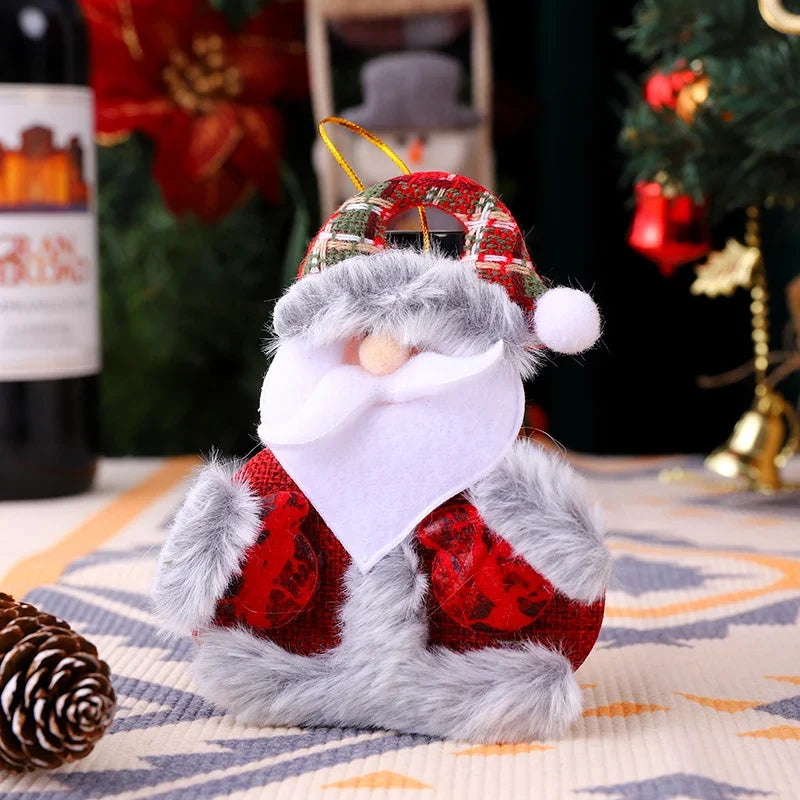 Reindeer Tabletop Figure Felt & Plush Festive Scarf