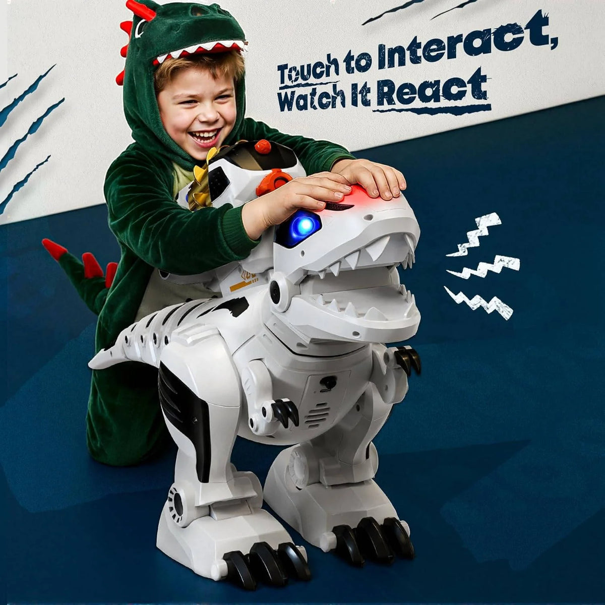 Remote Control Dinosaur Programmable Rechargeable Soft Dart Blaster