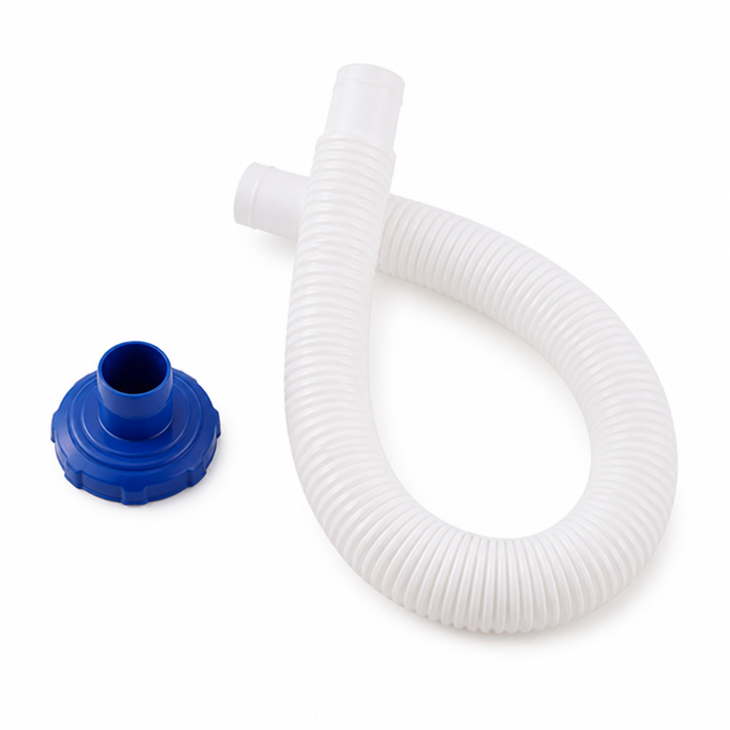 Replacement Skimmer Adapter & Hose (Fits 16-Inch Or Smaller Pools)