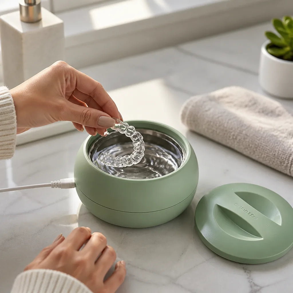 Retainer, Aligner & Mouthguard Cleaner Ultrasonic Travel Size
