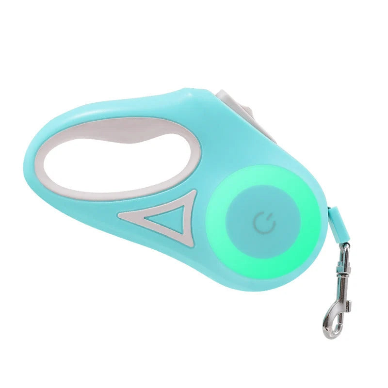 Retractable Dog Leash One-Touch Brake & Lock Tangle-Resistant
