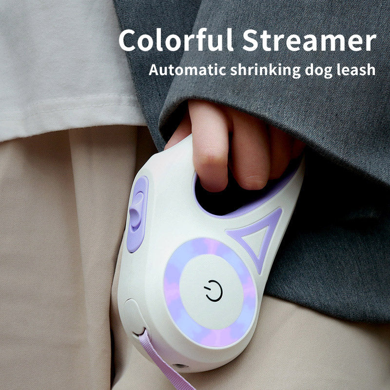 Retractable Dog Leash One-Touch Brake & Lock Tangle-Resistant