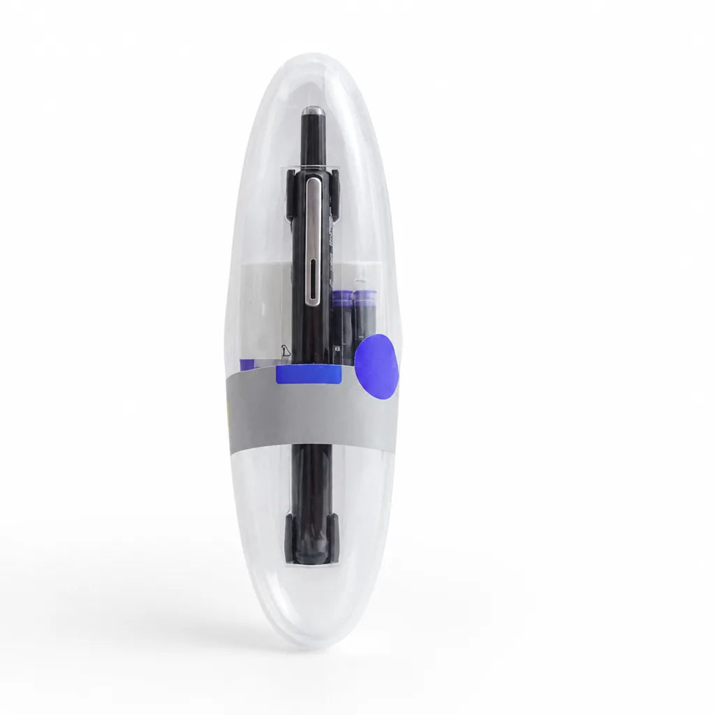 Retractable Pen Smooth Ink Flow Refillable Ergonomic Grip