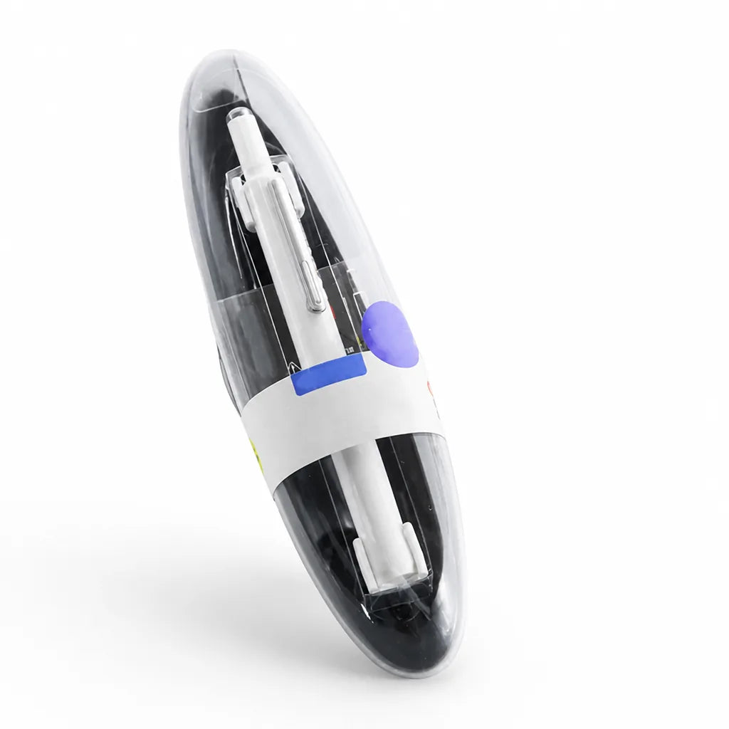 Retractable Pen Smooth Ink Flow Refillable Ergonomic Grip
