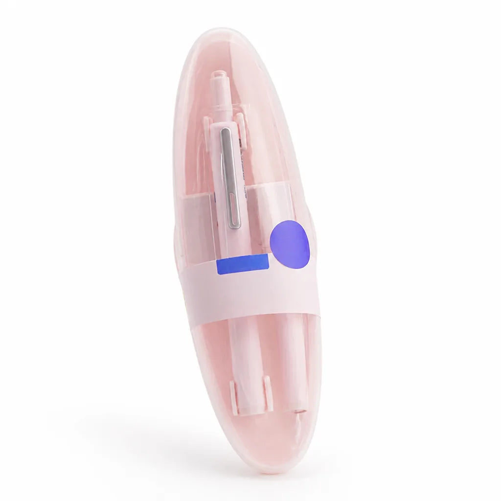 Retractable Pen Smooth Ink Flow Refillable Ergonomic Grip