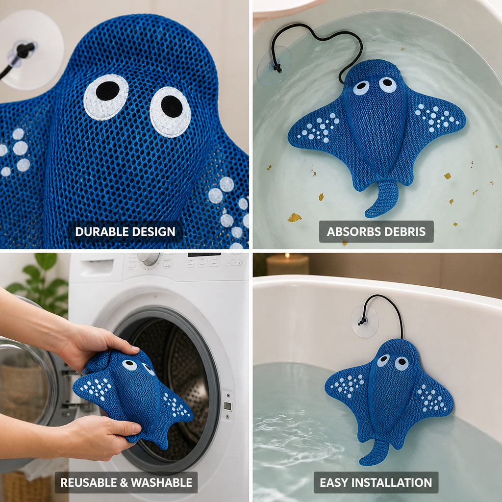 Reusable 3D Honeycomb Polyester Spa Scum Absorber (Turtle Shape)