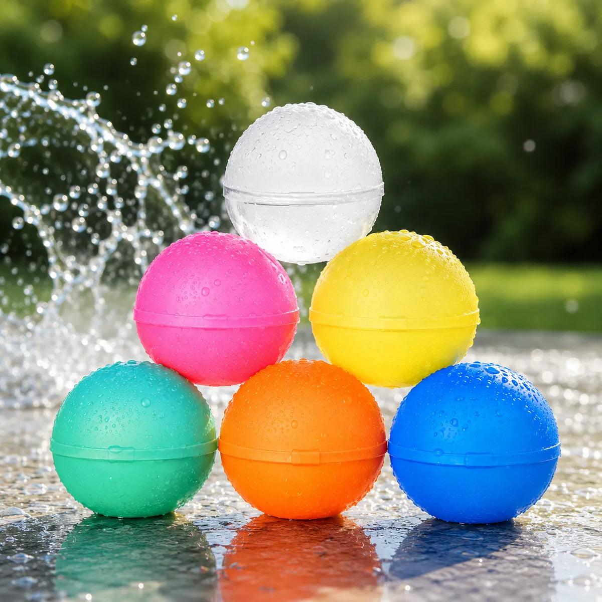Reusable Water Balloons Silicone Magnetic Self-Sealing