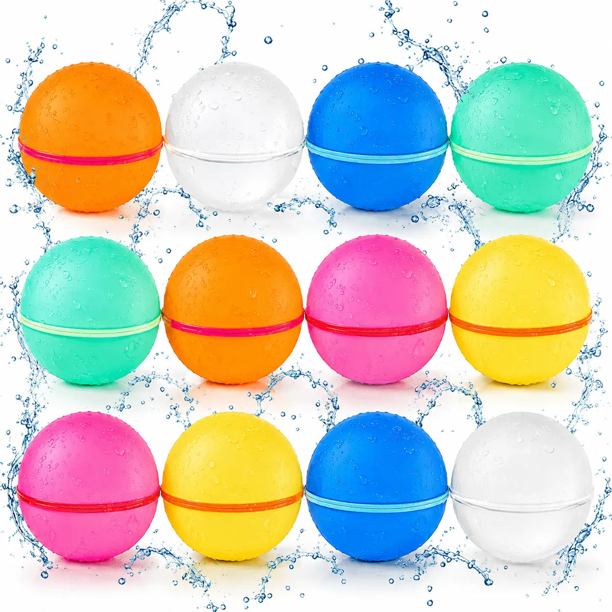 Reusable Water Balloons Silicone Magnetic Self-Sealing