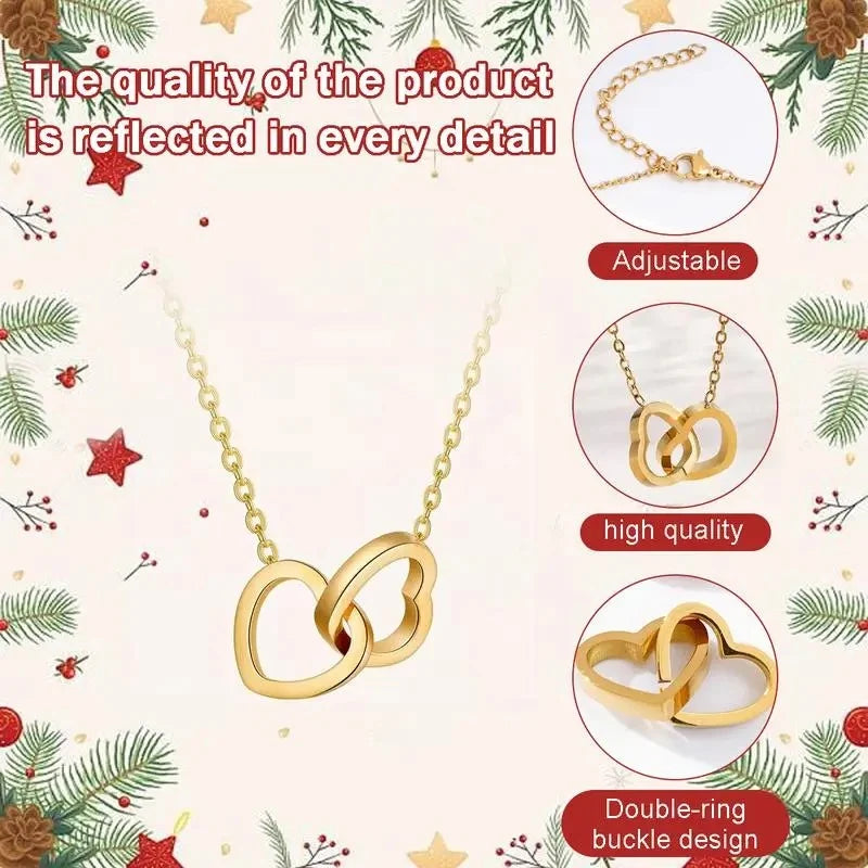 Ring & Necklace Set Rose Bear Charm Rhinestone Pendant