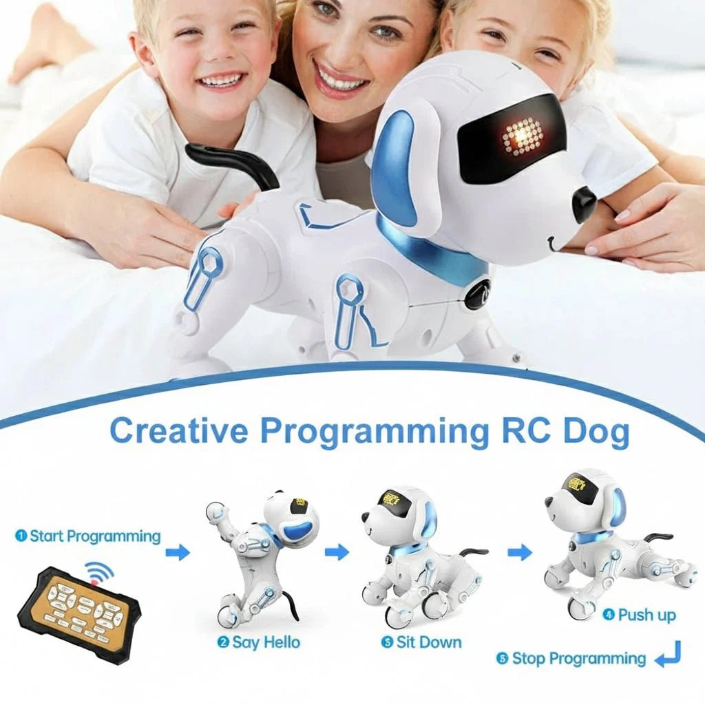 Robot Dog Toy Interactive Remote-Controlled Touch & Sound Response