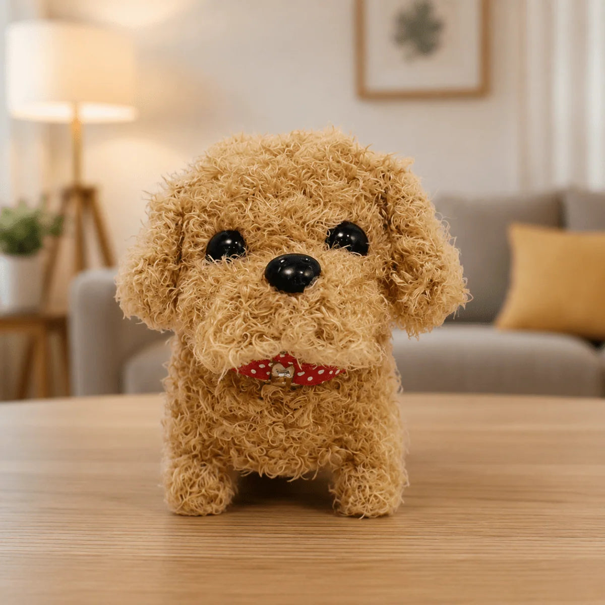Robotic Dog Toy Interactive Movement Barking Sounds & Soft Plush Exterior