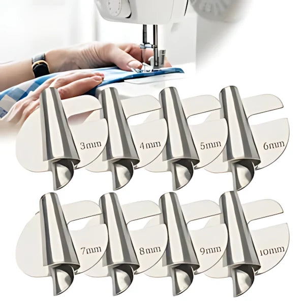 Rolled Hem Presser Foot Stainless Steel Multiple Sizes