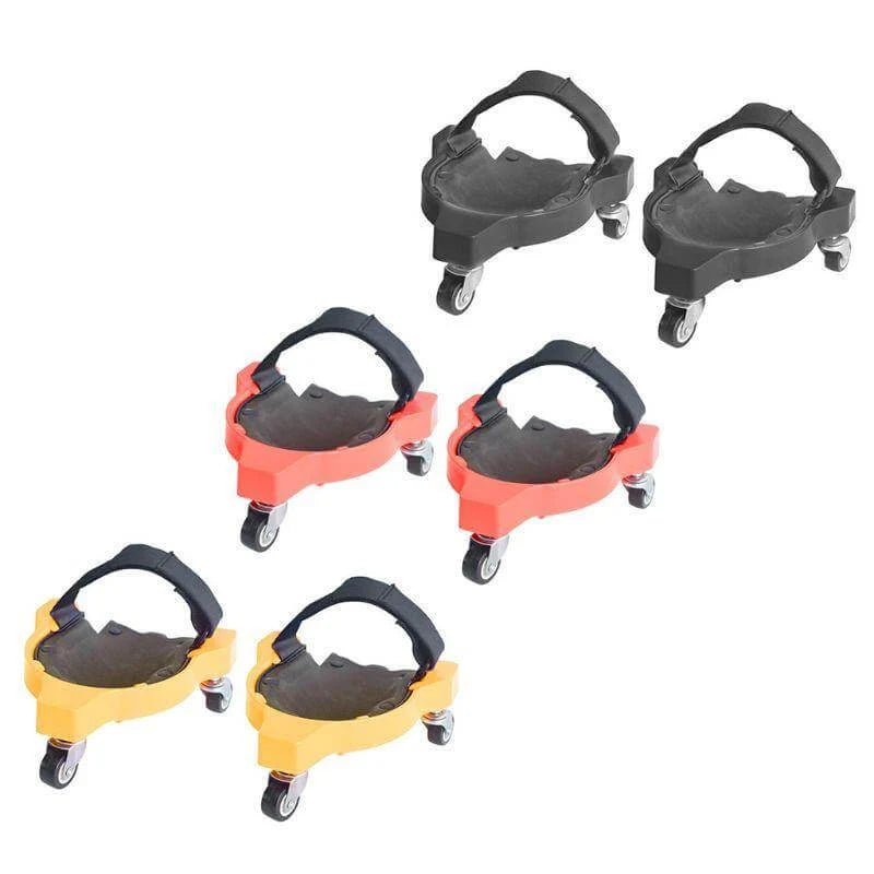 Rolling Knee Pad Foam-Cushioned With Three Swivel Castors