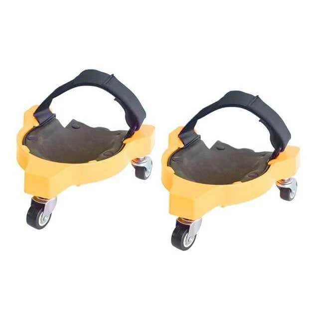 Rolling Knee Pad Foam-Cushioned With Three Swivel Castors