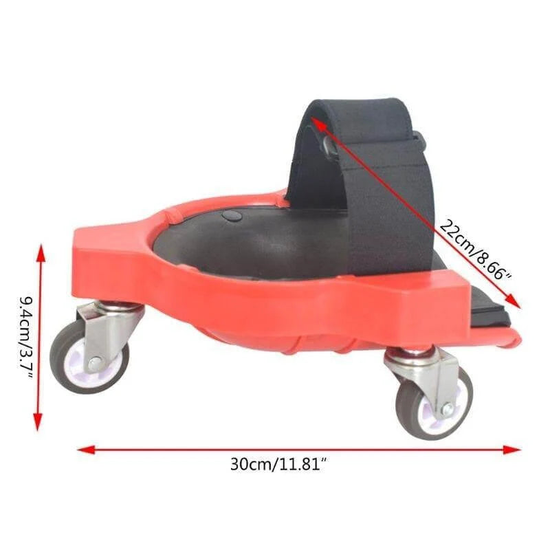 Rolling Knee Pad Foam-Cushioned With Three Swivel Castors