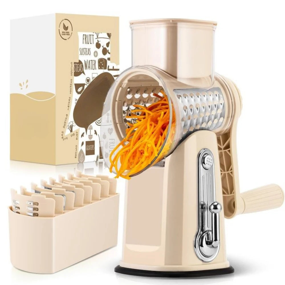 Rotary Grater Suction Base & Stainless Steel Blades