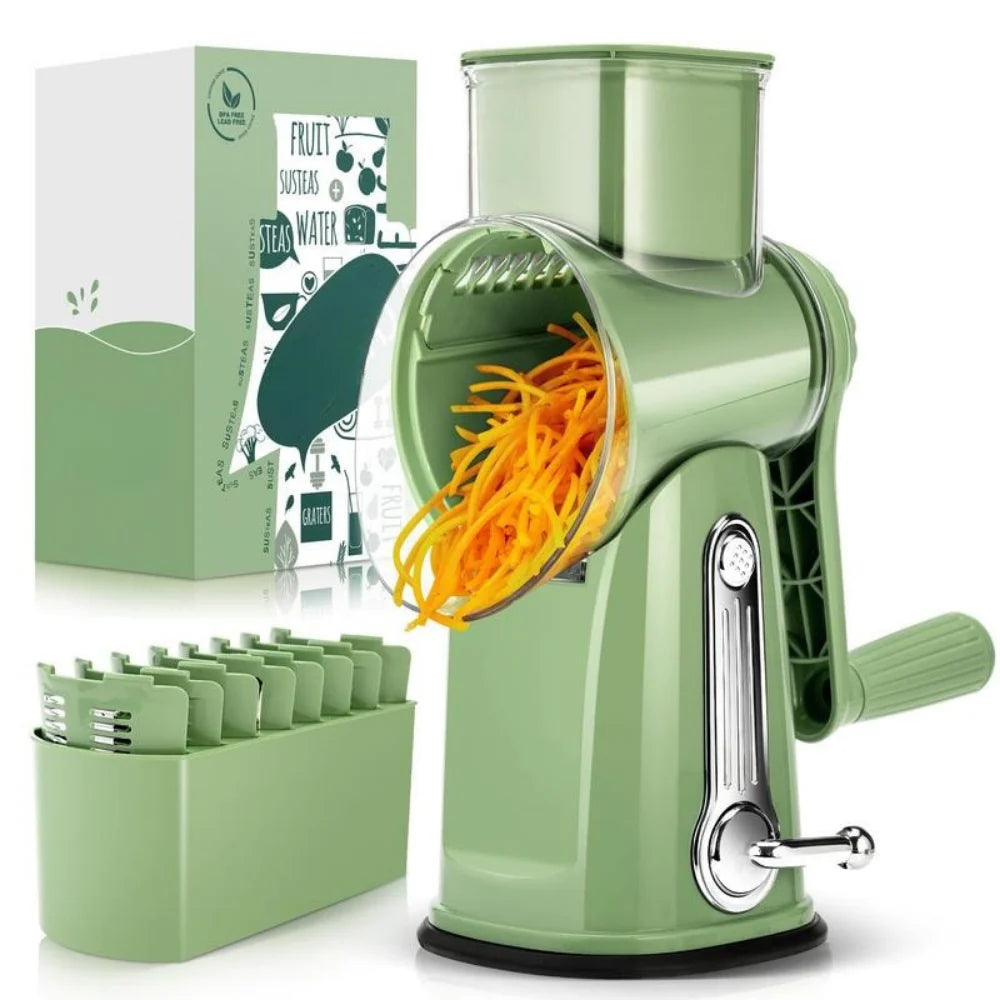 Rotary Grater Suction Base & Stainless Steel Blades