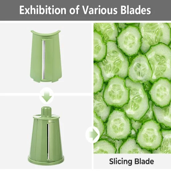Rotary Grater Suction Base & Stainless Steel Blades