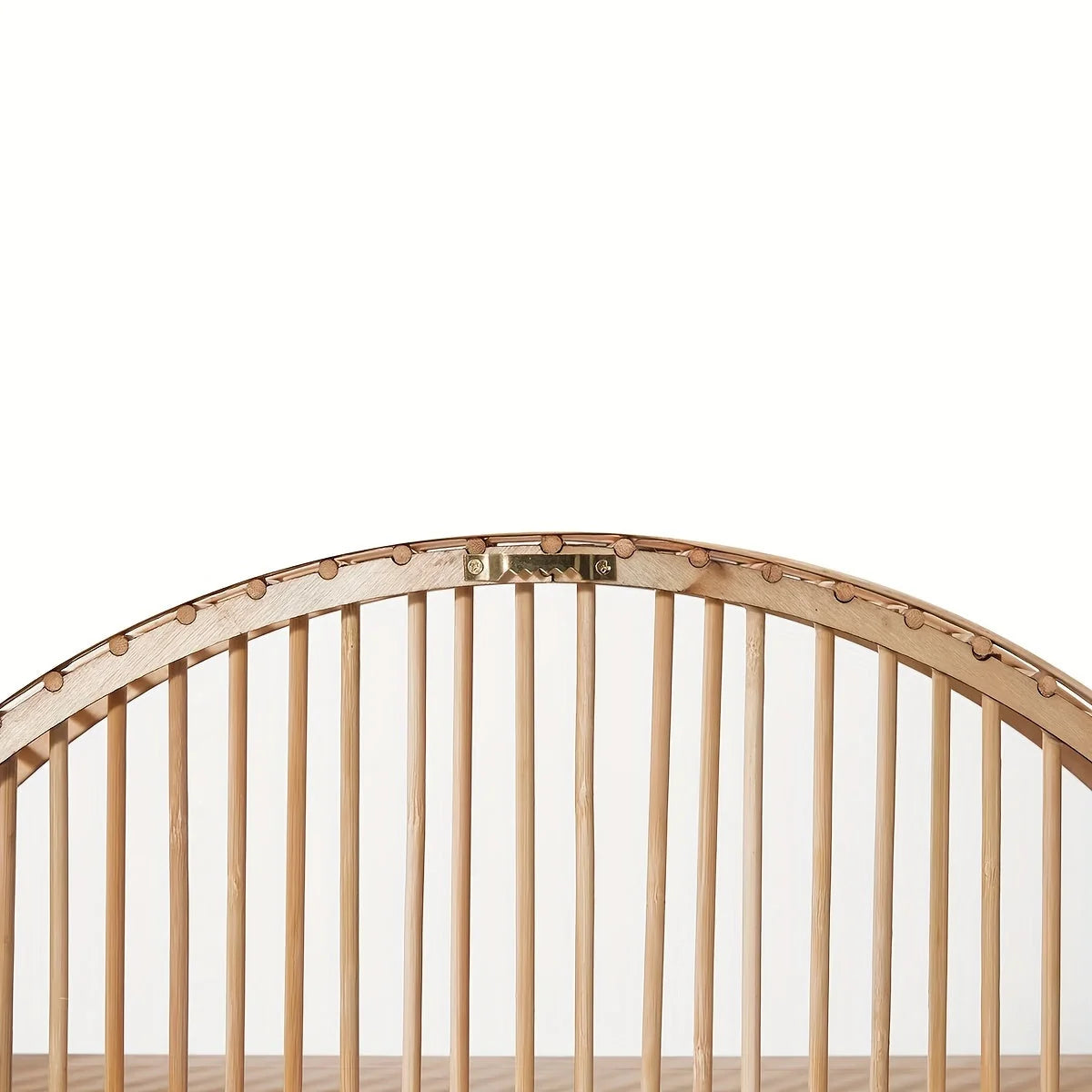 Round Wall Shelf Handmade Bamboo Concealed Mount