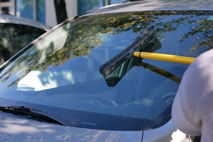 Rubber Broom Natural Rubber Head Squeegee Telescopic 60 Inch