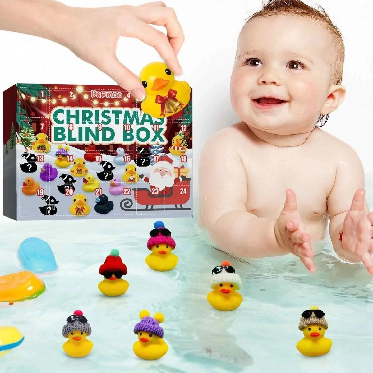 Rubber Duck Advent Calendar Set of 24 Christmas Designs