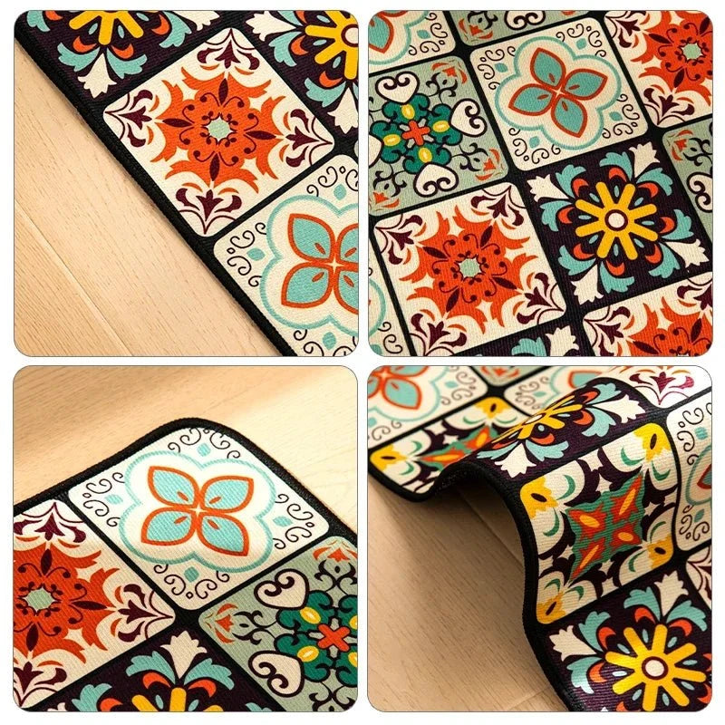 Rug Runner Non-Slip Backing Soft Durable Fabric