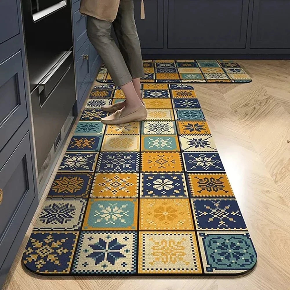 Rug Runner Non-Slip Backing Soft Durable Fabric