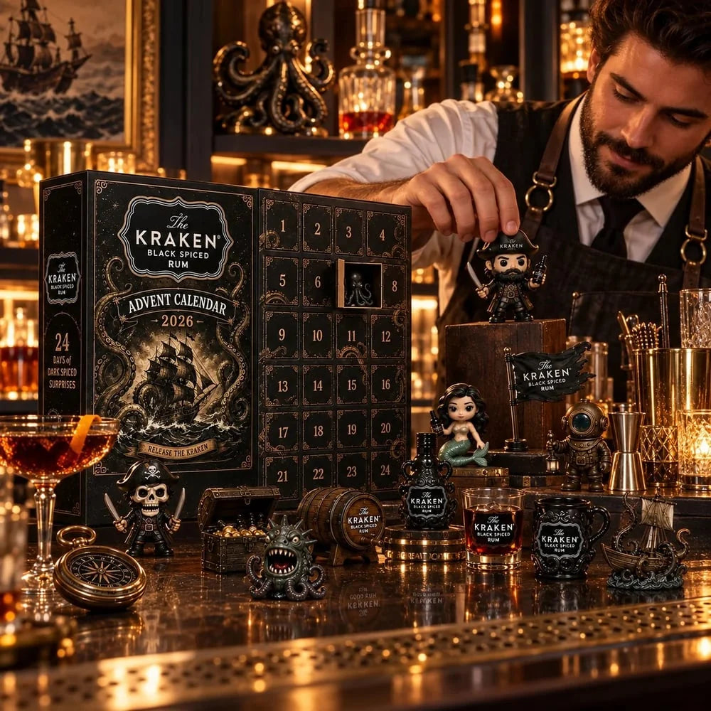 Rum Advent Calendar 24-Day Countdown With Mini Bottles