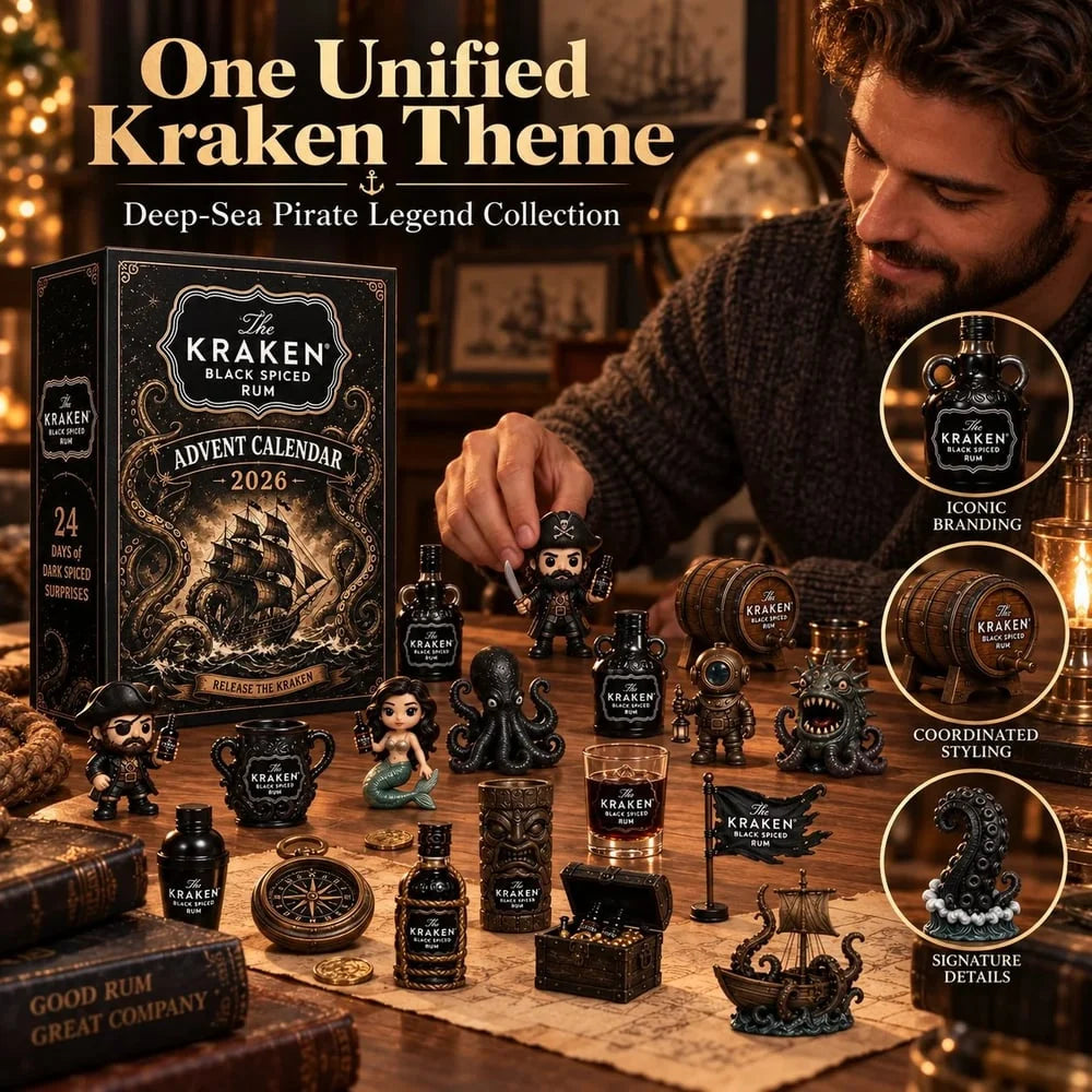 Rum Advent Calendar 24-Day Countdown With Mini Bottles