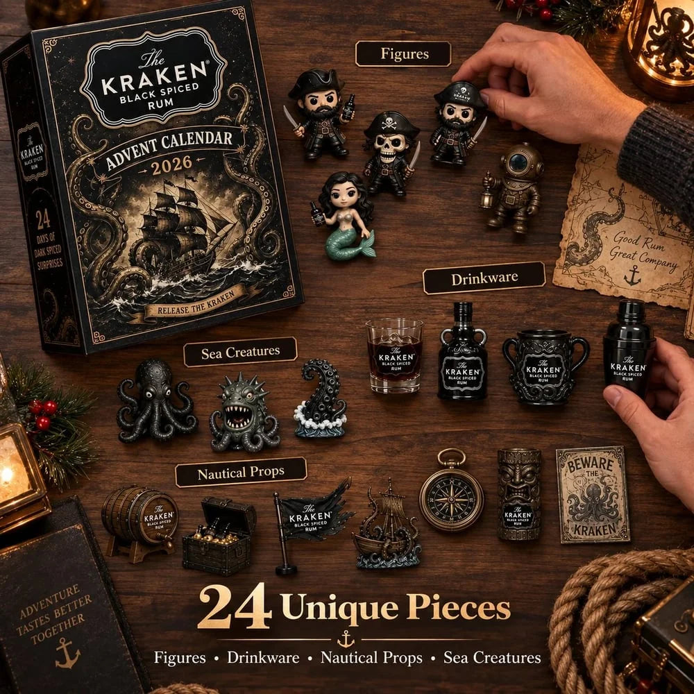 Rum Advent Calendar 24-Day Countdown With Mini Bottles