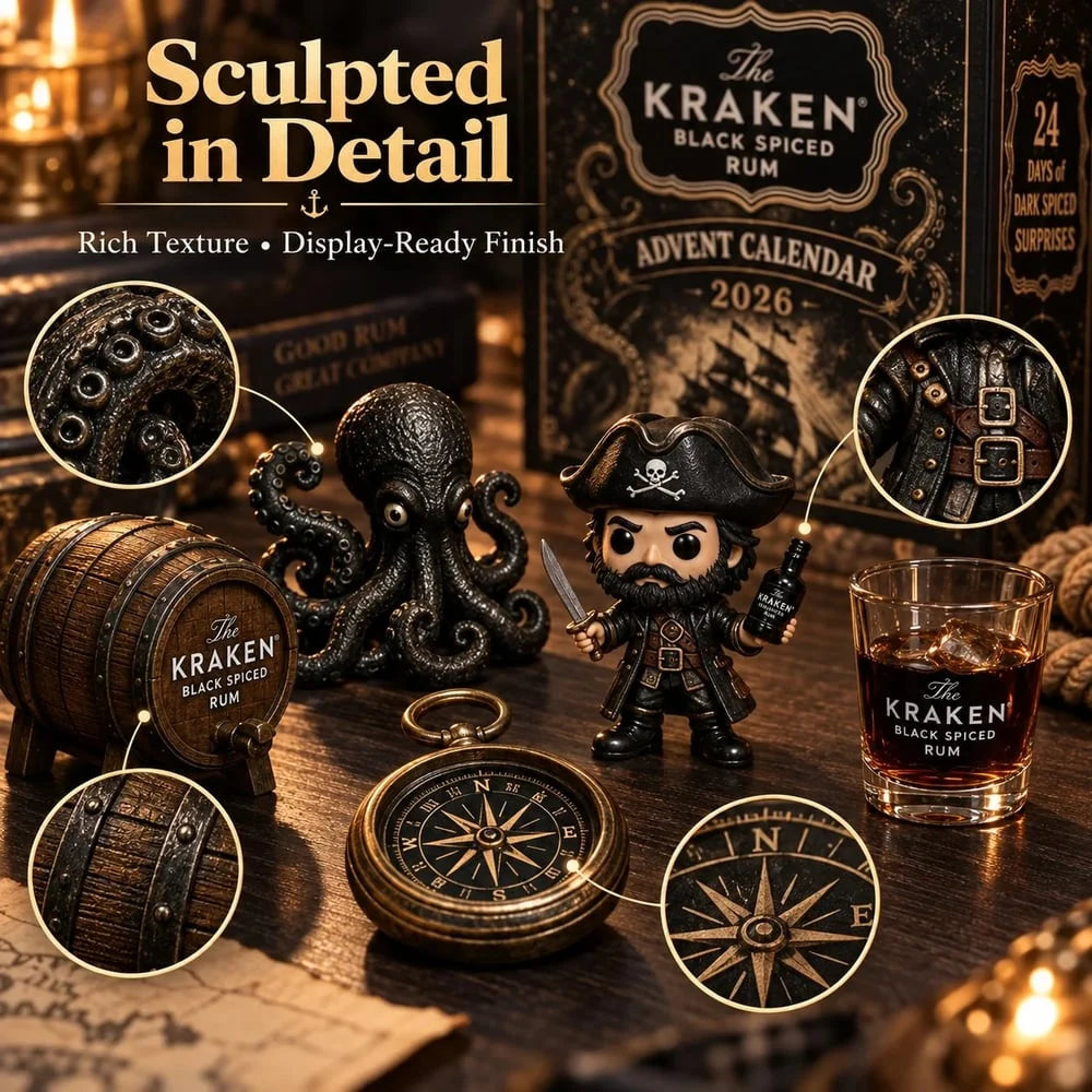 Rum Advent Calendar 24-Day Countdown With Mini Bottles