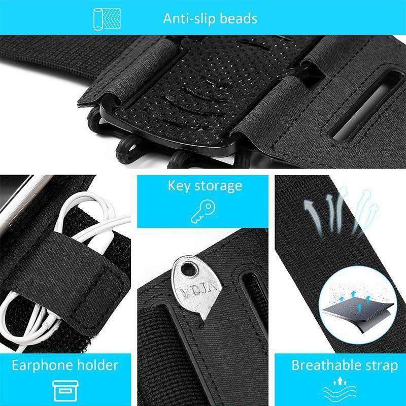 Running Phone Armband 180° Rotating Touchscreen Non-Slip Fit