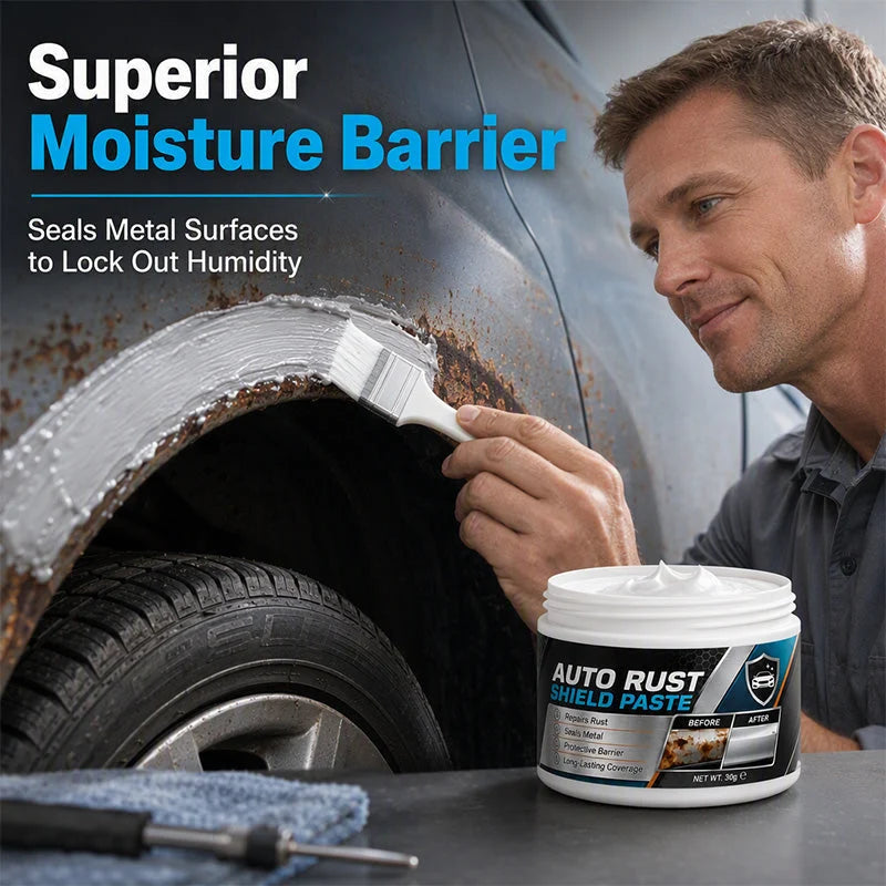 Rust Repair Paste Moisture-Resistant Non-Drip With Applicator Brush