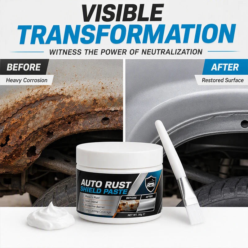 Rust Repair Paste Moisture-Resistant Non-Drip With Applicator Brush